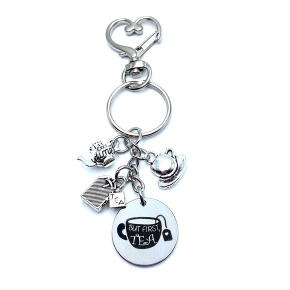 But First Tea Keychain Bag Charm - Picture 5 of 6